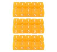 Cubos de Dados Juego de Dados a Granel de plástico de Colores Transparentes en ángulo Recto de 6 Caras para Juegos de Mesa Juegos de matemáticas Actividades educativas 30 Piezas (Naranja)