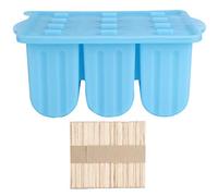 Cubos de hielo azul de 12 griDes Molde Reutilizable Helado de bricolaje Herramientas Accesorios de cocina con tapa