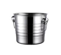 Cubos De Hielo De Acero Inoxidable 3L/5L/7L, Cubos De Champán De Doble Asa, Suministros For Bar Karaoke(7L)