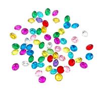 Cubos de hielo falsos reutilizables para accesorios de fotografía, decoración para boda, accesorios de fotografía, rellenos de jarrones (diamante multicolor)