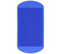 Cubos de hielo Molde de bandeja de alimentos Molde de chocolate flexible Herramientas para hornear de bricolaje para budín Cake de chocolate Whisky Cóctel enfriamiento 160 cubos (Azul)