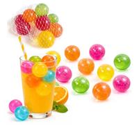 Cubos de hielo reutilizables para refrescar bebidas o alimentos - Transparentes o de colores - Para bebidas, fiestas, fiambreras, excursiones, playa, piscina (bolas de colores)