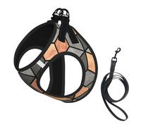 Cubos de hormigón y Cobre,Arnés para Mascotas, arnés Reflectante Ajustable para Perros,M