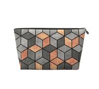 Cubos De Hormigón Y Cobre, Bolsa de artículos de tocador Bolsa de Maquillaje Bolsa de cosméticos Bolsa de artículos de tocador de Viaje portátil