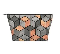 Cubos De Hormigón Y Cobre, Bolsa de artículos de tocador Bolsa de Maquillaje Bolsa de cosméticos Bolsa de artículos de tocador de Viaje portátil