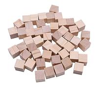 Cubos de madera maciza natural, cubos de madera dura, cubos de números cuadrados sin terminar para hacer rompecabezas, proyectos de manualidades (1,5 x 1,5 x 1,5 cm)