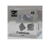 Cubos Elementos 5cm/2in Encapsulados en Lucite Acrílico Transparente para Colección de Estudiantes, Profesores y Amantes de la Ciencia-48-Cadmium (Cd)