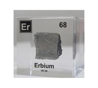 Cubos Elementos 5cm/2in Encapsulados en Lucite Acrílico Transparente para Colecciones de Elementos, Pasatiempos, Ciencia y Regalo Creativo-68-Er Erbium