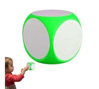 Cubos grandes y limpiables en seco - Cubo vacío de 4 pulgadas que se puede escribir con un paño, bloc de juegos de bricolaje suave para enseñar en el aula, aprendizaje de matemáticas y fonética