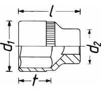 Cubos insertables HAZET 900-24
