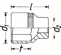 Cubos insertables HAZET 900-E16