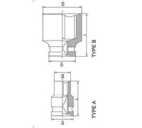 Cubos insertables TOPTUL 0XTKABA3222