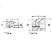 Cubos insertables TOPTUL BAEA3236