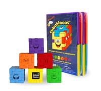 CubosLocos de Evaland Pack de 12 Rompecabezas Puzzle 3D Juego de Ingenio. Estimula imaginación. Ejercita tu Memoria. Cubos Locos con 6 Niveles de dificultad, para Todas Las Edades.
