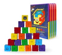 CubosLocos de Evaland Pack de 24 Rompecabezas 3D Puzzle Juego de ingenio estimula imaginación desarrolla Inteligencia previene Alzheimer 6 Niveles de dificultad Veinticuatro Cubos Locos