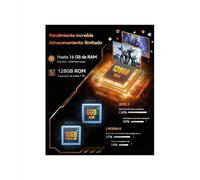 CUBOT Kingkong ES - Smartphone de 6.56" HD+, 16GB (6GB+10GB) RAM y 128GB ROM, Cámara Triple 48 MP, Batería 5100mAh, Android 14, Procesador OctaCore, Color Negro+Naranja