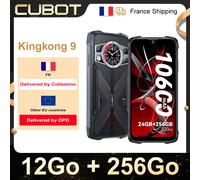 Cubot KingKong 9, 12GB+256GB Smartphone Robusto 10600mAh(33W) 6.58"FHD+, 100MP+24MP Visión Nocturna, A Prueba de Golpes/Impermeable Negro