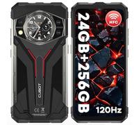 CUBOT Kingkong AX Móvil Rugerizado Helio G99,24GB +256GB/1TB Telefono Movil Android 14, 6.58" FHD+ 120Hz Movil Resistente,Batería 5100mAh/33W,Cámara 100MP+32MP, 1.32" Mini Pantalla,IP68/Dual SIM/NFC