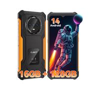 Cubot KingKong ES Smartphone Android resistente ultrafino, 16 GB de RAM (6 GB + 10 GB), 128 GB de ROM, pantalla de 6,56" 90 Hz, cámara de 48 MP, teléfono 4G Black