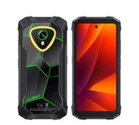 CUBOT Kingkong Mini 4 - Smartphone Rugerizado 4.7" HD+ 90Hz, 16GB RAM (6GB+10GB Ext.), 128GB ROM, Cámara 48MP, Android 15, Unisoc T616, Negro+Verde (SIN Cargador)