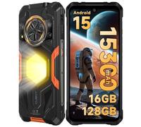 CUBOT Kingkong Power 5 Movil Resistente Android 15, 15300mAh/33W, MTK G100/16GB+128GB Móvil Irrompible, 6.88''HD+120Hz Telefono Movil, 1200LM Luz de Camping/136dB Altavoz/1000LM LED/Dual SIM/NFC/GPS