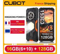 CUBOT KingKong Power 5 Smartphone resistente G100 Android 15,15300mAh 6,88" 120Hz, 16GB RAM (6+10), 128GB ROM, 64MP Camping Light Phone Naranja