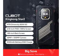 Cubot KingKong Star 2, un smartphone 5G ultrafino y resistente, Dimensity 8200 de 4 nm y 3,1 GHz, 24 GB de RAM (12 GB + 12 GB ampliados), 256GB de ROM, pantalla grande de 6,72" y 144 Hz, 5G movil, NFC