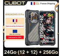 CUBOT KINGKONG X Pro, Smartphone robusto de 24 GB (12+12) 256 GB, 5G Dimensity 8200, 4 nm, 3,1 GHz, pantalla de 6,72" 144 Hz, 10 200 mAh Negro