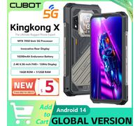CUBOT KINGKONG X, Smartphone 5G, 32GB de RAM (16GB + 16GB extendido), 256/512GB de ROM, 10200 mAh, pantalla de 6.583" 120 Hz, cámara de 100MP, NFC phone, telefonos movil [Envío desde almacén europeo,