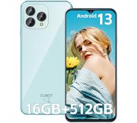 CUBOT P80 - Smartphone de 6.5" FHD+, 8GB y 512GB, Cámara Triple 48 MP, Batería 5200mAh, Android 13, Procesador OctaCore, Color Azul Claro