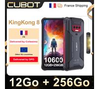Cubot-Smartphone KingKong 8, 12go + 256Go, batería de 10600 mAh(18W), Android 13, pantalla HD + cámara de 48MP + 16MP, NFC/OTG Negro