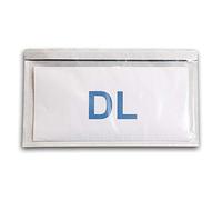 Cubra maletín adhesivo 100 DL transparente - autoadhesiva cubierta del envío 225 x 122 mm (A4 doblado en 3)