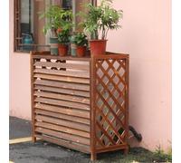 Cubre Aire Acondicionado Exterior Madera Funda Aire Acondicionado Exterior Balcon Cubierta Aire Acondicionado Madera Protege Del Sol La Lluvia Y El Polvo Fundas Aire(100x44x93cm)