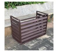 Cubre aire Acondicionado Exterior, Persianas resistentes a la intemperie, cubiertas for aire acondicionado central, unidades exteriores y cercas con privacidad.(Grey,110x60x80cm)