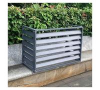 Cubre aire Acondicionado Exterior, Persianas resistentes a la intemperie, cubiertas for aire acondicionado central, unidades exteriores y cercas con privacidad.(Brown,110x60x80cm)