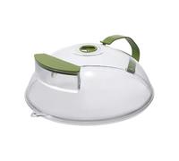 Cubre Alimentos Para Microondas - ABS 30x10cm | Protector Contra Salpicaduras, Tapa Transpirable Para Alimentos Fáciles | Colador De Cocina Multiusos, Cubierta Mediana Ventilada, Soporte Para Utensili