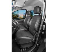 Cubre asientos de coche WALSER Premium compatible con Citroen Berlingo compatible con 2 asientos individuales en la parte delantera de tela a partir de 1996 - hoy