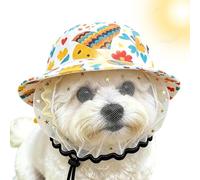 Cubre Cabezas Para Perro Protector De Malla Transpirable Anti-Ingesta | Bozal Cachorro Que Evita Comer Cosas Para Cachorros y Perros Pequeños y Medianos, Exterior, Senderismo, Paseo, Viaje