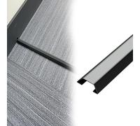 Cubre Cables Canalización de canalización de Cables de Pared de Material metálico, 50 180 cm de Longitud, Tira de Cubierta de Cables Negra(1 PC,W 60 MM L 150 CM)