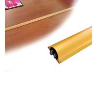 Cubre Cables Cubierta Gruesa para canalización de Cables, Color Dorado, 22 30 50 65 mm Ancho Exterior, Cubiertas Cables Aluminio aleado(1 PC,W 30 MM L 150 CM)