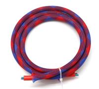 Cubre Cables Funda Protectora de Nailon con Aislamiento for Cables Trenzados expandibles de Alta Densidad de 1/10 m, 2, 4, 6, 8, 10, 12, 14, 16, 18, 20, 25, 30 y 40 mm(Blue Red,6mm,10 Metesr)