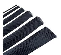 Cubre Cables Funda Trenzada aislada Negra de 1/3 Metros, Protector Cable, Telar Alambre, Funda for, Dividida, expandible 12/20/30mm Ancho for Computer Automotive(25 mm,1meter)