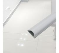 Cubre Cables Kit de canalización de Cables de PVC White de 22 30 50 70 mm de Ancho Exterior, Cubierta autoadhesiva para Ocultar Cables y Cordones(1 PC,W 50 MM L 150 CM)