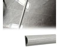 Cubre Cables Longitud 50 100 150 180 cm canalización de Cables de Grano de Madera Gris para Cables, Cubierta de conducto de Forma Curva PVC(1 PC,W 70 MM L 150 CM)