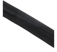 Cubre Cables Universal Funda Trenzada expandible Pet con Cierre automático, Organizador de Cables autocerrado, Envoltura aislada, Protector Cable Funda autocerrada, 1/5m(Black,16MM_1 Meter)