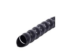 Cubre Cables Universal Organizador de Cables 1/2/5 Metros, 8mm, 10mm, protección tuberías, Envoltura en Espiral Flexible, Protector Cable, Funda, Tubo Cubierta(Black,ID 40MM_1 Meter)