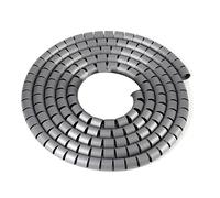 Cubre Cables Universal Tubo de bobinado 1 Metro, 8/10/16/22/28/32mm, Tubo Envoltura en Espiral, Funda Protectora Cable Retardante Llama, Organizador línea(Gray,22mm 1m)