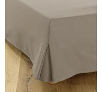Cubre Canape 180x200 Topo - 4 Volantes de 30 cm para Cama de 180 x 200 con somier - Falda de Cama 180 x 200 - Fabricado en Europa
