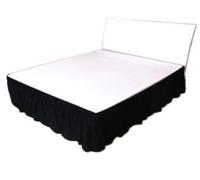 Cubre Canape,Cubre Somier Faldón de cama de tela cepillada, cubrecamas sin superficie de cama, tamaño king y queen, con banda elástica, cubrecama de 40 cm de alto(F,180X200cm)