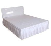 Cubre Canape,Cubre Somier Faldón de cama de tela cepillada, cubrecamas sin superficie de cama, tamaño king y queen, con banda elástica, cubrecama de 40 cm de alto(G,120X200cm)